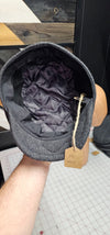 Gray Wool Blend Flat Cap