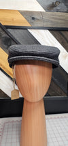 Gray Wool Blend Flat Cap