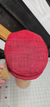 Red with Black Flat Cap