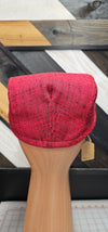 Red with Black Flat Cap