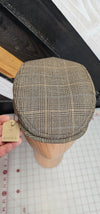 Brown with Black Flat Cap