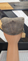 Brown with Black Flat Cap