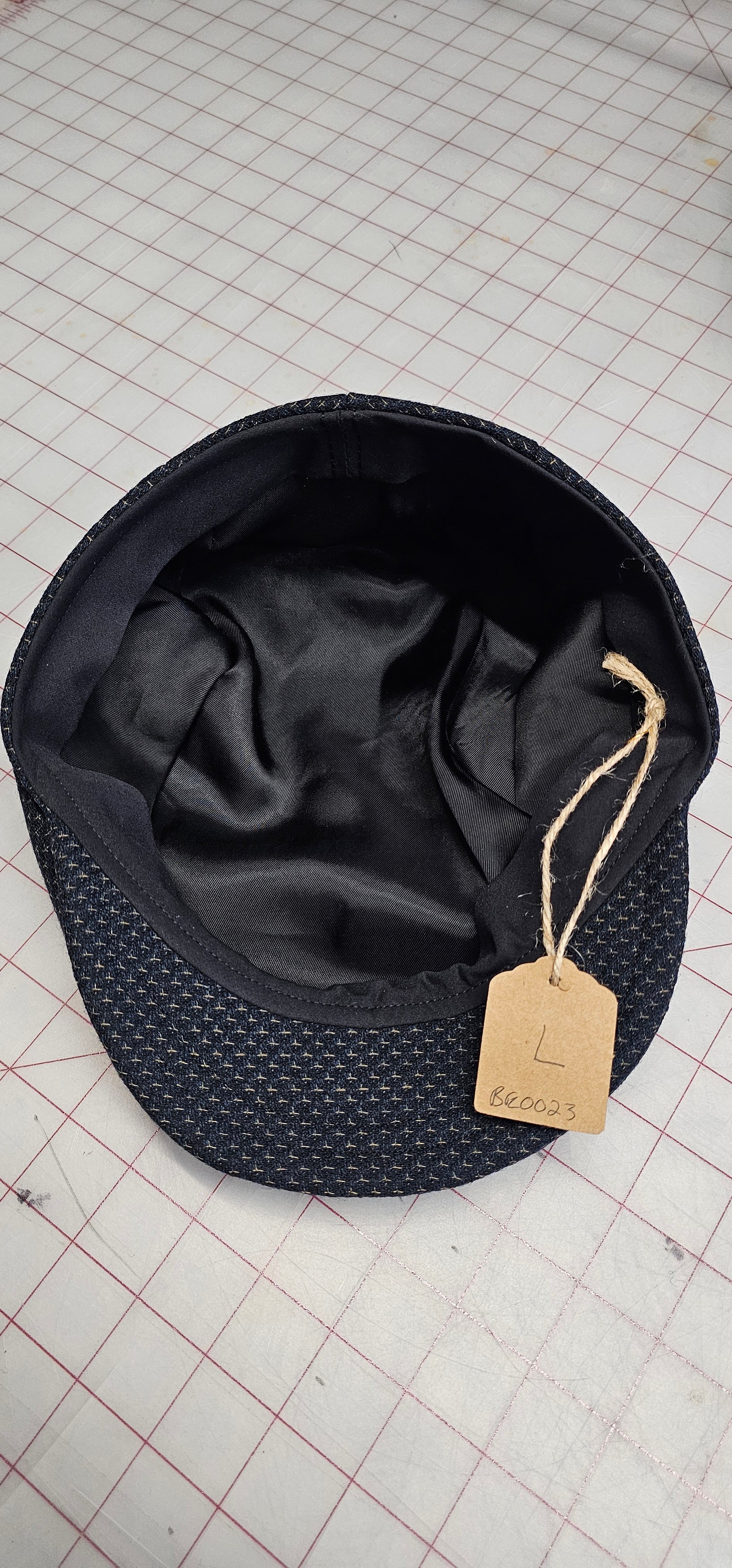 Dark Blue Multicolor Flat Cap