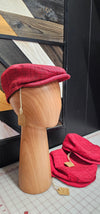 Red with Black Flat Cap