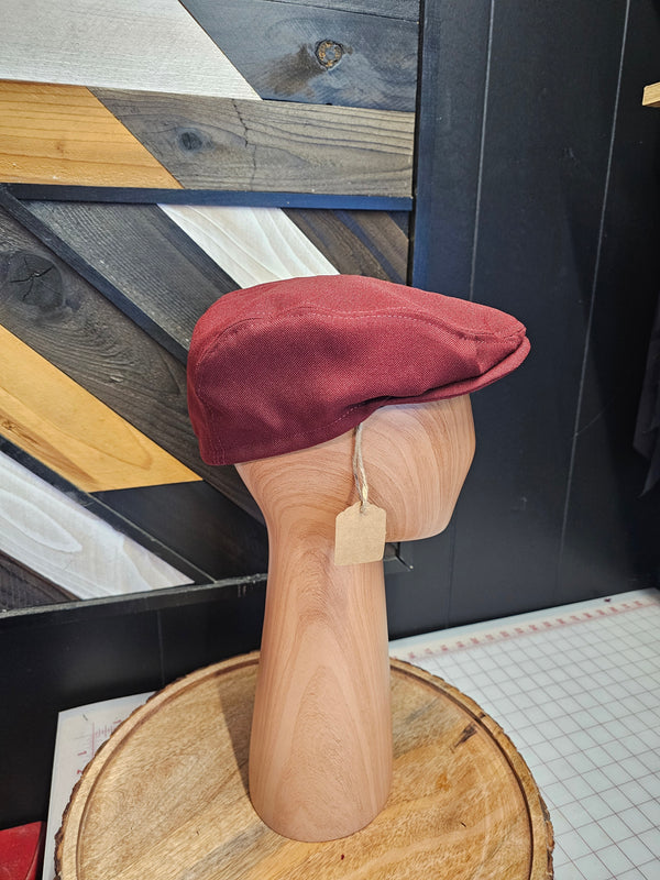 Stylish Maroon Flat Cap