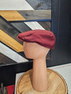 Stylish Maroon Flat Cap