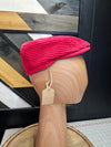 Red Corduroy Flat Cap