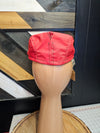 Red "Ready for Rain" Flat Cap