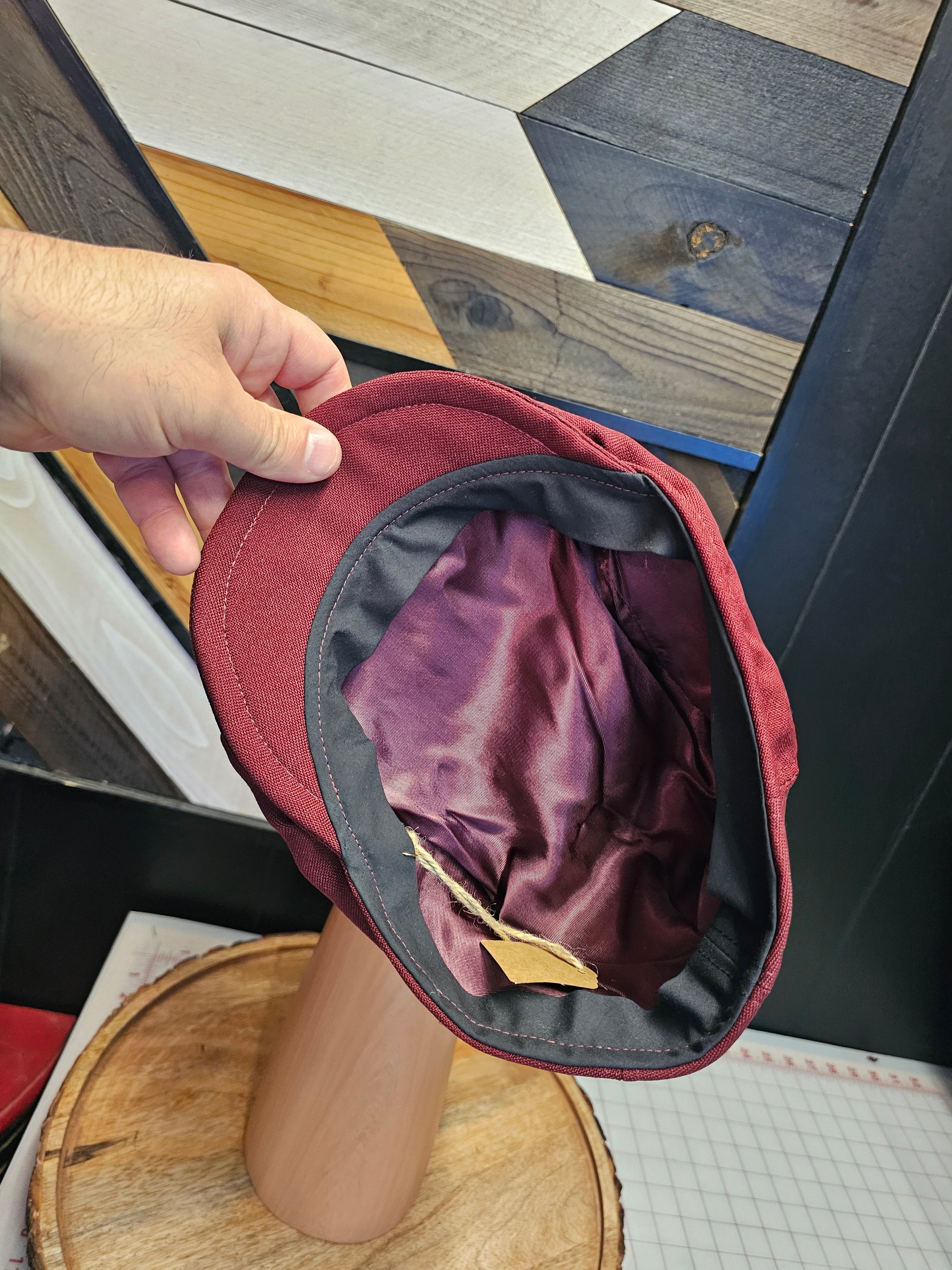 Stylish Maroon Flat Cap