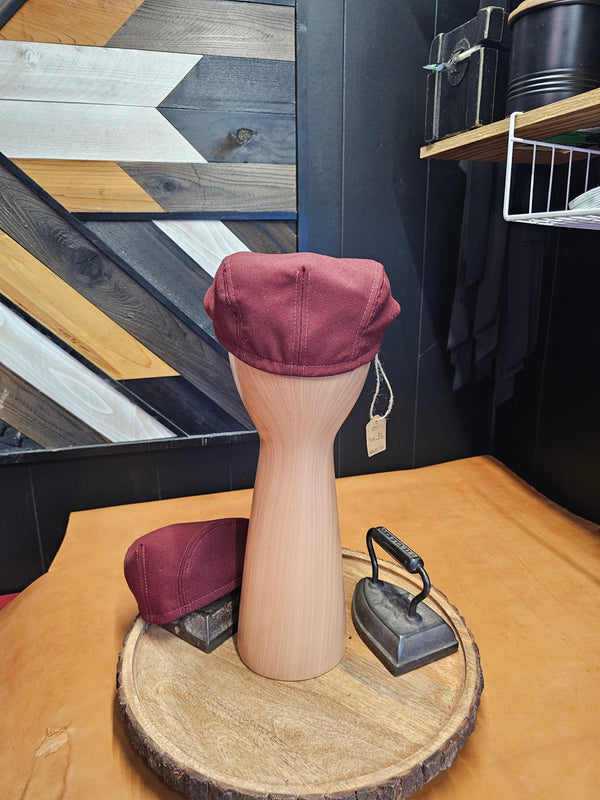 Stylish Maroon Flat Cap