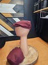 Stylish Maroon Flat Cap
