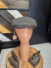 Black Multi-color Fleck Flat Cap- SOLD