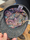 Black Multi-color Fleck Flat Cap- SOLD