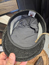 Black Corduroy Flat Cap