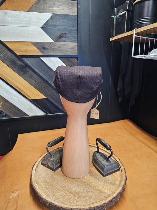 Red and Black Checker Flat Cap
