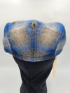 The Umpqua, Blue Shadow Plaid Wool Flat Cap