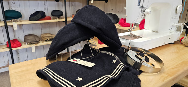 Navy flat cap by Flat Cap Revival